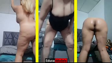 Trio Com Clap, Milf Sensual E Três Câmeras